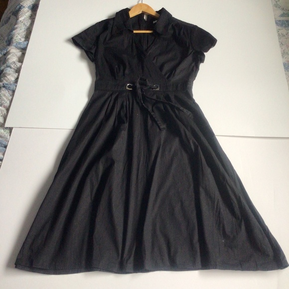 Black Kimono Dress Size 8 - Picture 1 of 6